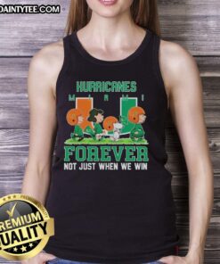 Awesome Peanuts Miami Hurricanes Forever tank top showcasing team spirit, perfect for fans year-round.