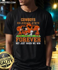 Awesome Peanuts Oklahoma State Cowboys Forever T-Shirt showcasing team pride, perfect for fans celebrating every game.