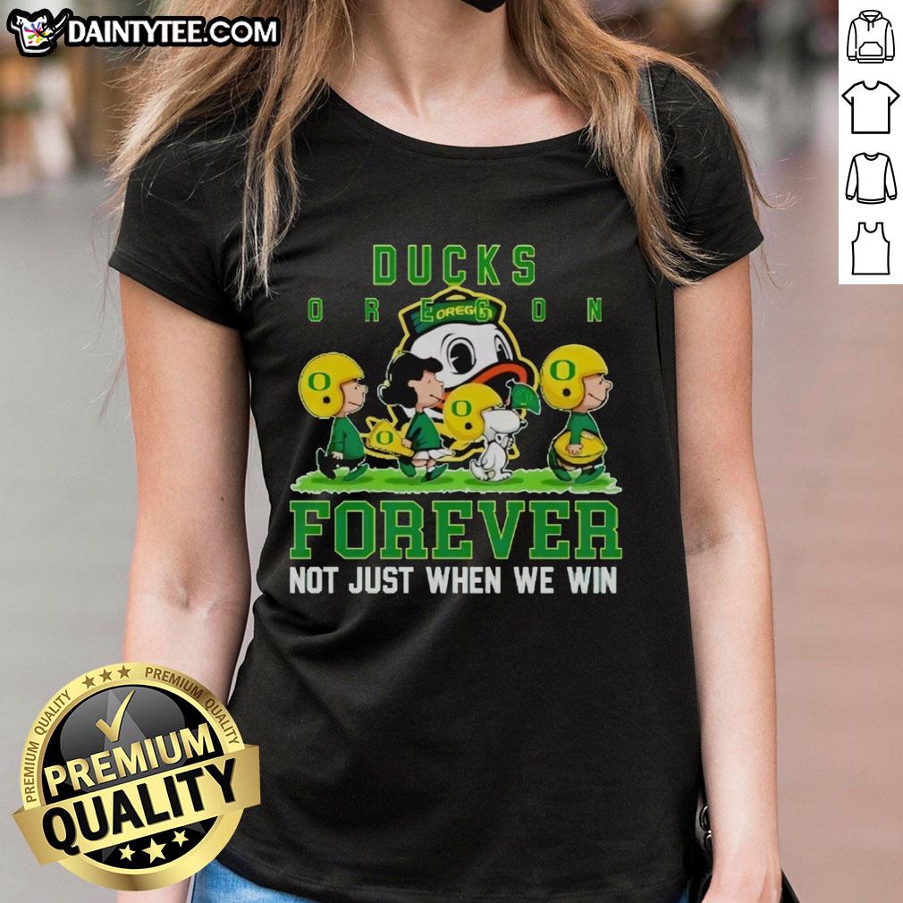 awesome-peanuts-oregon-ducks-forever-not-just-when-we-win-ladies-tee Awesome Peanuts Oregon Ducks Forever Ladies Tee showcasing team spirit, perfect for fans celebrating every game.