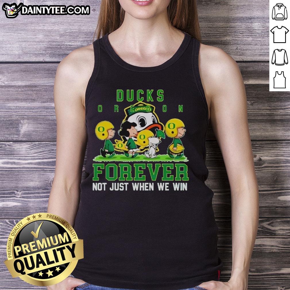 awesome-peanuts-oregon-ducks-forever-not-just-when-we-win-tank-top Awesome Peanuts Oregon Ducks Forever tank top featuring vibrant graphics for passionate fans, perfect for game day style.