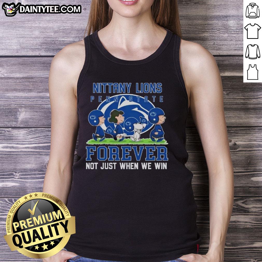 awesome-peanuts-penn-state-nittany-lions-forever-not-just-when-we-win-tank-top Awesome Peanuts Penn State Nittany Lions Forever tank top, perfect for fans celebrating team spirit all season long.