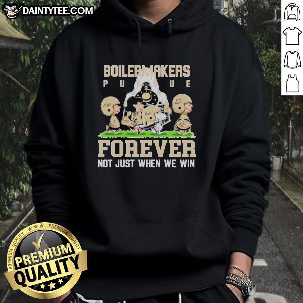 awesome-peanuts-purdue-boilermakers-forever-not-just-when-we-win-hoodie Awesome Peanuts Purdue Boilermakers Forever Not Just When We Win T-Shirt - Image 2