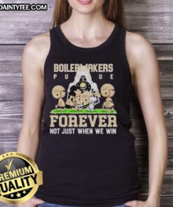 Awesome Peanuts Purdue Boilermakers Forever Not Just When We Win T-Shirt - Image 4
