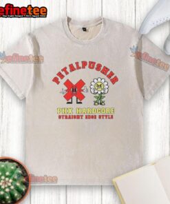 Awesome Petalpusher PHX Hardcore washed t-shirt featuring a stylish design and comfortable fit for casual wear.