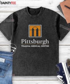 Awesome Pittsburgh Trauma Medical Center PTMC washed t-shirt featuring a stylish design and comfortable fit.