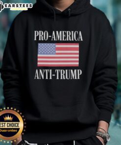 Awesome Pro America Anti-Trump Hoodie featuring bold graphics and a vibrant design for political statement and style.