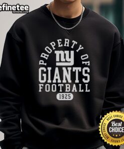 Alt Text: New York Giants football sweatshirt, established 1925, featuring vibrant team colors and logo, perfect for fans.
