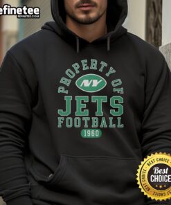 New York Jets hoodie featuring 'Awesome Property of New York Jets Football Since 1960' design, perfect for fans.