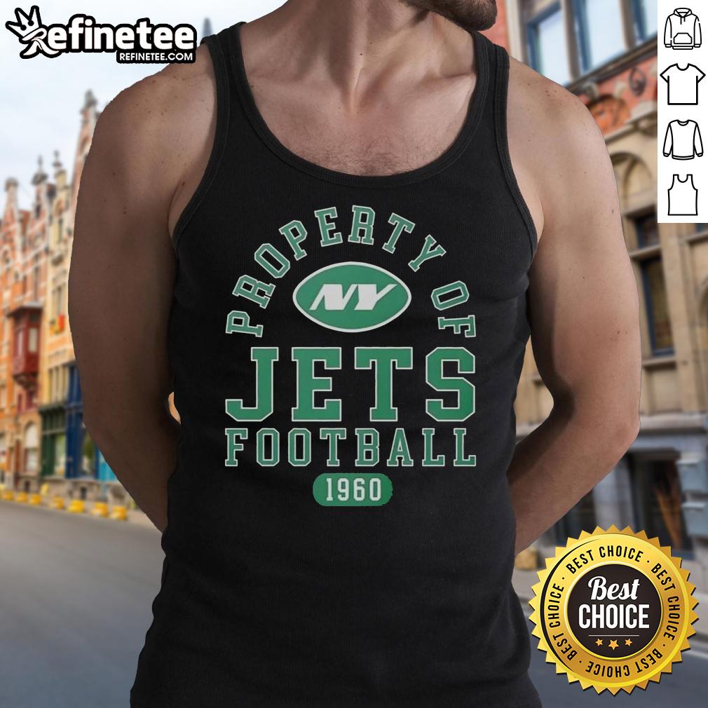 awesome-property-of-new-york-jets-football-since-1960-tank-top New York Jets football tank top featuring awesome design, celebrating the team's legacy since 1960.