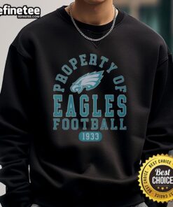 Philadelphia Eagles sweatshirt featuring the team's logo, celebrating their football legacy since 1933.