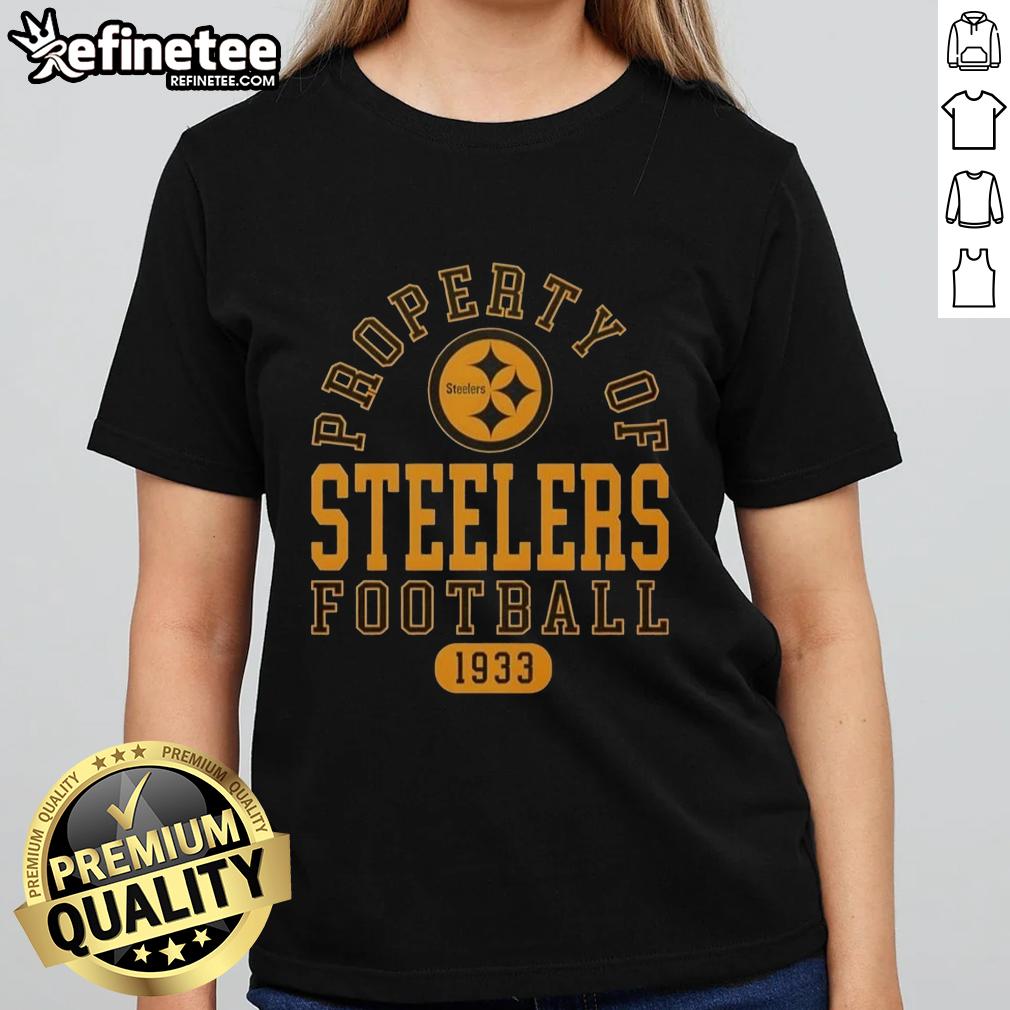 awesome-property-of-pittsburgh-steelers-football-since-1933-ladies-tee Awesome Pittsburgh Steelers football ladies' tee since 1933, showcasing team pride and stylish design for female fans.