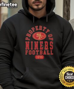 Alt Text: Cozy San Francisco 49ers hoodie showcasing the team's logo, celebrating their football legacy since 1946.
