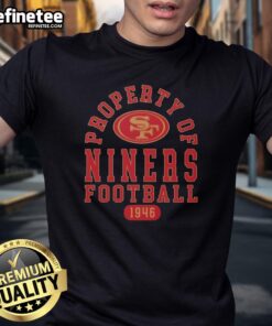 Alt Text: Awesome San Francisco 49ers Football T-Shirt since 1946, featuring team logo and vibrant design for fans.