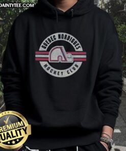 Awesome Quebec Nordiques vintage surround hoodie showcasing retro team logo and stylish design for hockey fans.