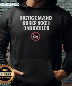 Awesome Rigtige Mnd Krer Ikke I Radiobiler Hoodie showcasing a stylish design for confident men.