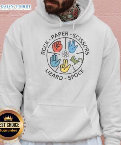 Stylish Awesome Rock Paper Scissors Hoodie featuring a unique game design, perfect for casual wear and fun gatherings.