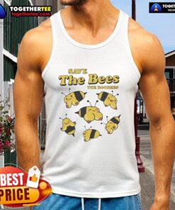 Awesome Save The Bees Boobees Tank Top featuring a fun bee graphic and vibrant colors, perfect for bee lovers.
