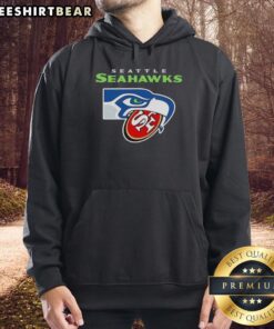 Awesome Seattle Seahawks crush San Francisco 49ers logo hoodie, perfect for fans showcasing team spirit and style.