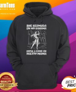 Awesome She Bermuda hoodie design featuring vibrant colors, perfect for casual wear and summer vibes in the Bahamas.