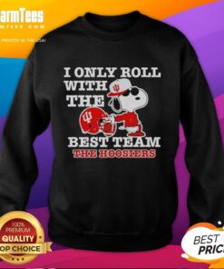 Alt Text: Awesome Snoopy sweatshirt for Indiana Hoosiers football fans, showcasing Snoopy and team spirit.