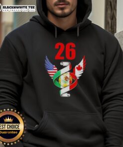Alt Text: Awesome Soccer Cup 26 hoodie featuring flags for the North American Soccer Tournament 2026.