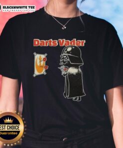 Awesome Star Wars darts Vader ladies tee featuring a stylish Darth Vader design, perfect for fans and casual wear.