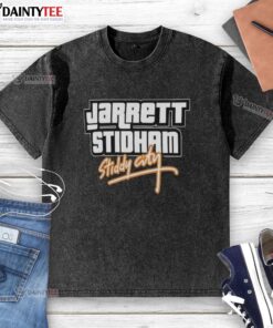 Awesome Stiddy City GTA Vice City Style Jarrett Stidham Denver Broncos washed t-shirt featuring retro graphics.