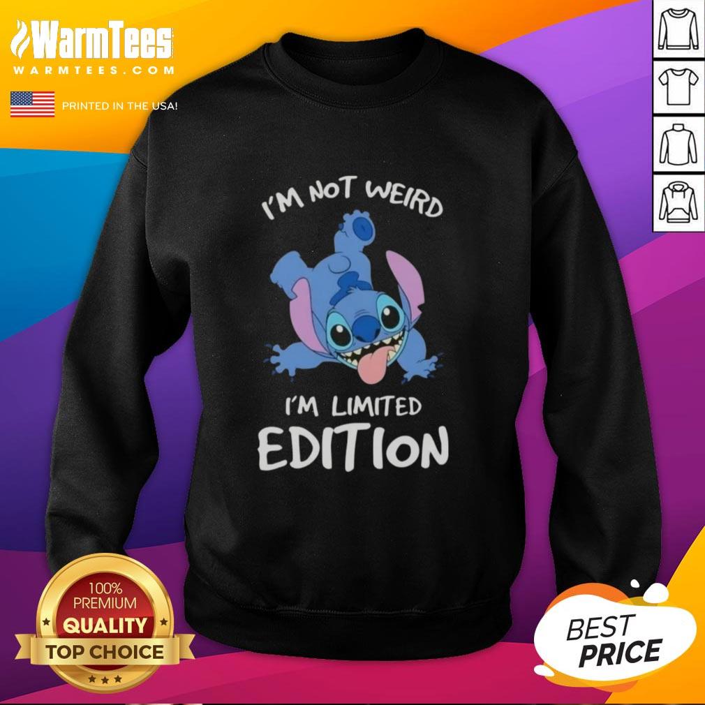 awesome-stitch-im-not-weird-im-limited-edition-sweatshirt Awesome Stitch 'I'm Not Weird, I'm Limited Edition' sweatshirt featuring a fun design for unique style lovers.