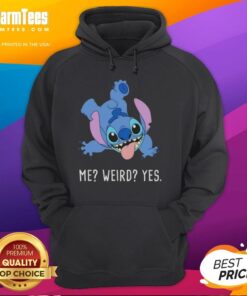 Awesome Stitch Me Weird Yes cartoon hoodie featuring a colorful design and playful graphics for stylish comfort.