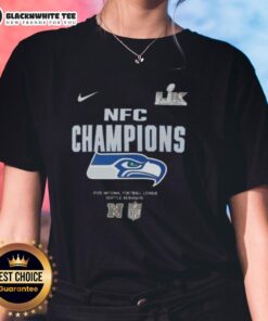 Awesome Super Bowl LX Seattle Seahawks 2025 NFC Champions ladies tee featuring team colors and logo.