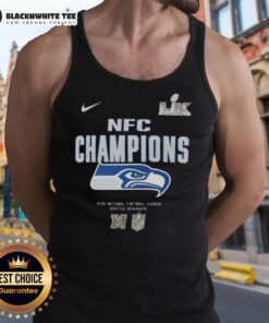 Awesome Super Bowl LX Seattle Seahawks 2025 NFC Champions tank top featuring bold team graphics and vibrant colors.