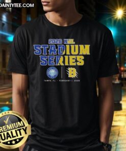 Awesome Tampa Bay Lightning 2026 Stadium Series Match-Up T-Shirt featuring team logo and vibrant design for fans.