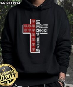 Alt Text: Texas A&M Aggies women's basketball hoodie with 'I Can Do All Things Through Christ Strengthens Me' design.