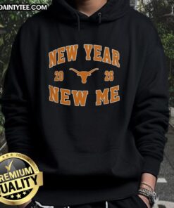 Alt Text: Awesome Texas Longhorns New Year New Me 2026 logo hoodie featuring a stylish design for fans and comfort seekers.