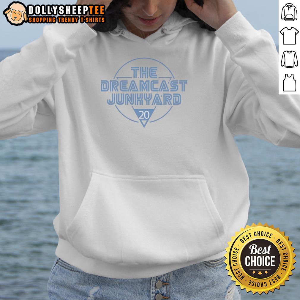 Awesome The Dreamcast Junkyard 20 Years Logo Hoodie Awesome The Dreamcast Junkyard 20 Years logo hoodie featuring vibrant graphics and retro gaming style.