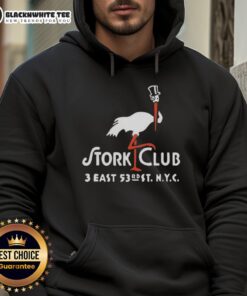 Alt Text: Vintage restaurant logo hoodie featuring The Stork Club 3 in East New York City - stylish and nostalgic apparel.