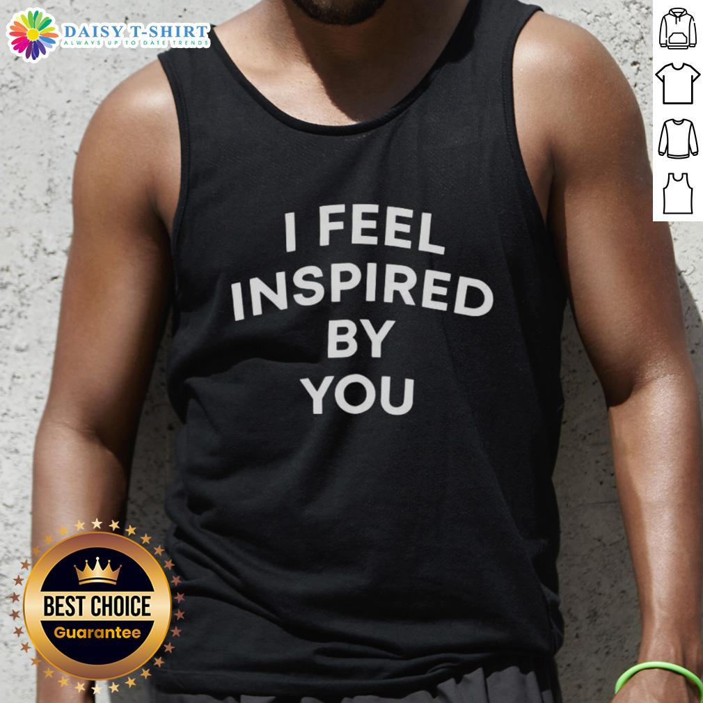 Awesome The Valley Persian Style Golnesa Gharachedaghi I Feel Inspired By You Letter Tank Top Alt Text: Awesome The Valley Persian Style Golnesa Gharachedaghi 'I Feel Inspired By You' Letter Tank Top for stylish summer wear.