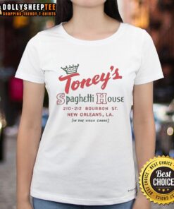 Vintage Awesome Toney's Spaghetti House in New Orleans, showcasing classic dcor and dining ambiance in the Vieux Carr.