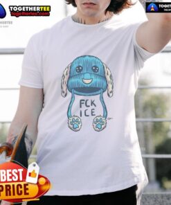 Awesome Travis Knight Fuck Ice Blue Beanie T-Shirt featuring a vibrant design perfect for casual wear.