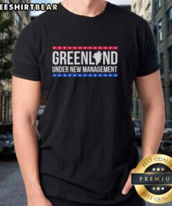 Awesome Under New Management Greenland T-Shirt featuring vibrant graphics and a comfortable fit, perfect for fans of Greenland.