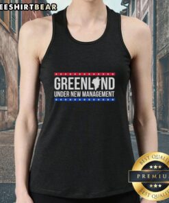 Awesome Under New Management Greenland Tank Top featuring a vibrant design and comfortable fit, perfect for casual wear.