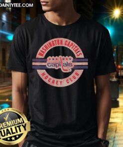 Alt Text: Vintage Washington Capitals Surround T-Shirt featuring classic logo design in a stylish, comfortable fit.