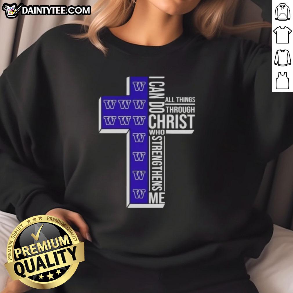 awesome-washington-huskies-womens-basketball-cross-i-can-do-all-things-through-christ-who-strengthens-me-sweatshirt Awesome Washington Huskies women's basketball sweatshirt with 'I Can Do All Things Through Christ Who Strengthens Me' design.