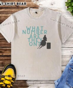 Awesome What Number Are They On washed t-shirt featuring a trendy graphic design in a casual fit.