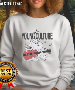 Awesome Young Culture Snoopy Drift Streetwear Sweatshirt featuring vibrant colors and trendy design for casual wear.