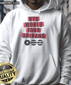 Cute BTS World Tour Arirang 2026 hoodie featuring vibrant colors and stylish design for fans.