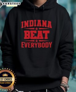 Cute Indiana Beat Everybody Hoodie featuring vibrant colors and a stylish design, perfect for casual wear.