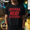 Alt Text: Cute Indiana Beat Everybody T-Shirt featuring a fun graphic design perfect for fans and casual wear.