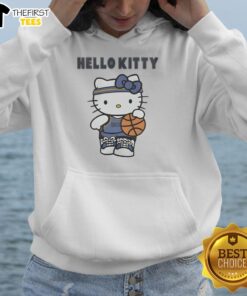Alt Text: Adorable Memphis Grizzlies X Hello Kitty hoodie, featuring a playful design perfect for fans and fashion lovers.