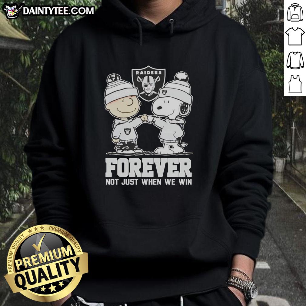 cute-peanut-snoopy-charlie-brown-las-vegas-raiders-forever-not-just-when-we-win-hoodie Alt Text: Cute Peanut Snoopy and Charlie Brown in Las Vegas Raiders hoodie, showcasing team spirit and fandom. Forever a fan!